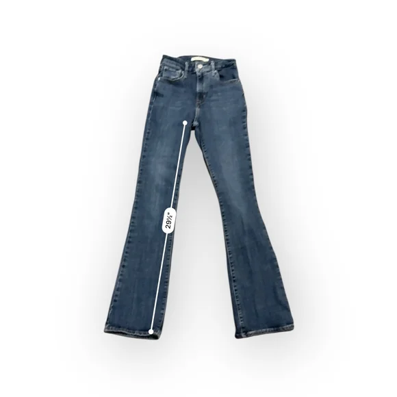 Levi's Women’s 725 High Rise Bootcut Jeans Size 25 Dark Wash Denim Western - Picture 4 of 9